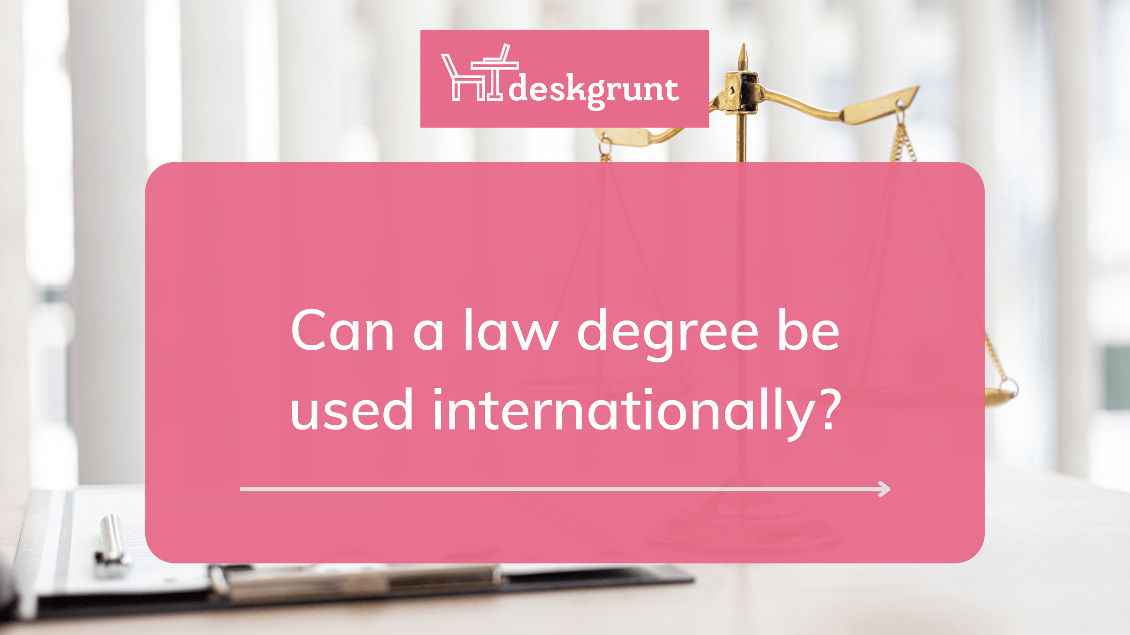 Can a law degree be used internationally